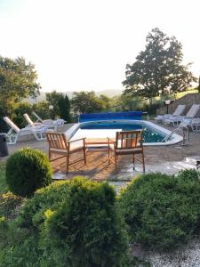 The swimming pool at or close to Etno selo Milanovic - Nonac