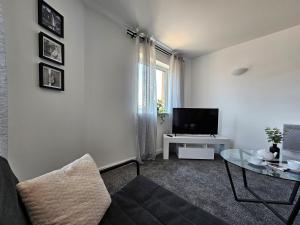 TV a/nebo společenská místnost v ubytování Spacious Two Bedroom Apartment with 2 En-suite Bathrooms