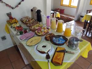 Morgenmad for gæster der bor på Pousada Bela Vista