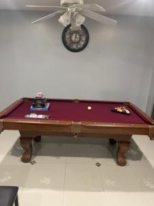 a pool table in a room with a ceiling at Freeman Enterprises LLC in Las Vegas