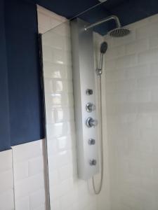 eine Dusche mit Duschkopf im Badezimmer in der Unterkunft Ballester trendy in Villa Ballester