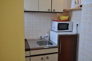 Kuchyň nebo kuchyňský kout v ubytování Apartments Dubravka