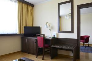 TV a/nebo společenská místnost v ubytování Hotel Olympik