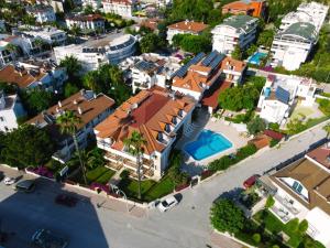 an overhead view of a city with a house at Felice Hotel in Kemer