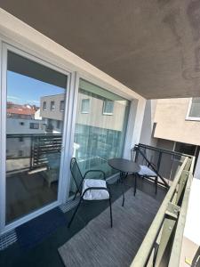 Balkón nebo terasa v ubytování Apartmán ERUDITO XXVI centrum Jihlava