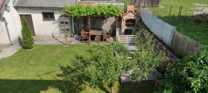 an aerial view of a house with a garden at Matija in Gospić