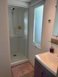 Koupelna v ubytování Mobilhome ´Sandra ´