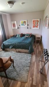 Letto o letti in una camera di Skogsbrynet B&B, Bredsjö Nya Herrgård