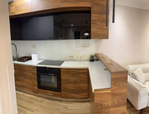 Kuchyň nebo kuchyňský kout v ubytování Exclusive Apartment