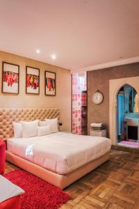Letto o letti in una camera di Riad Hicham