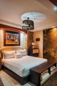 Letto o letti in una camera di Riad Hicham