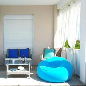 A seating area at Villa Fokea
