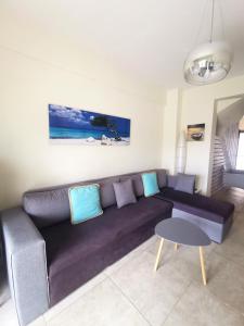 A seating area at Villa Fokea