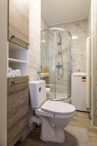 Ένα μπάνιο στο Studio Apartment Rayyan