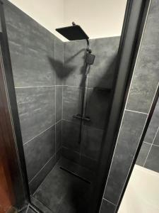 A bathroom at Talabér Vendégház