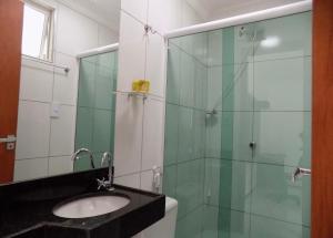 Koupelna v ubytování SP Hotel e Pousada Fortaleza