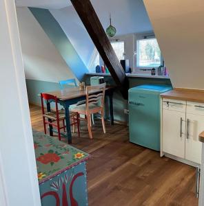 Dapur atau dapur kecil di Dat Smucke Reethus Dachgeschoss