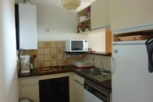Köök või kööginurk majutusasutuses appartement vue mer à la plage
