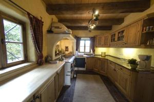 Kuchyň nebo kuchyňský kout v ubytování Landhaus Wastlalm - mit gratis Eintritt in SPA Bereich