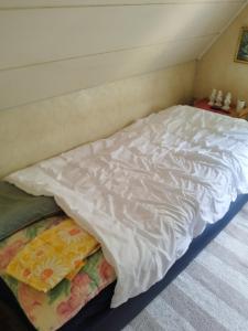 Ένα ή περισσότερα κρεβάτια σε δωμάτιο στο Mysig Stuga På Houtskär