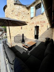 Χώρος καθιστικού στο Charming House in Gorgeous, Quiet Village in the Aveyron countryside