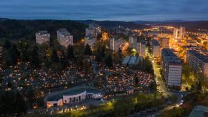 Výhľad na mesto Salgótarján alebo výhľad na mesto priamo z apartmánu