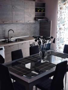 Kuchyň nebo kuchyňský kout v ubytování SEA VIEW APARTMENTS Zeus