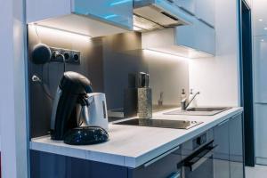 מטבח או מטבחון ב-Luxury Smart Apartman JJ