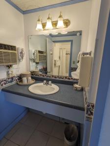 Kylpyhuone majoituspaikassa Bennington Motor Inn
