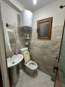 Koupelna v ubytování Guest House Shtëpiza Theth