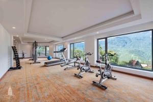 Fitness centrum a/nebo fitness zařízení v ubytování Bamboo Sapa Hotel