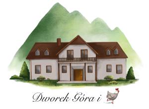 Plán poschodí v ubytovaní Dworek Góra i Kura