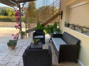 Balkón nebo terasa v ubytování Villeta Nikol “Νηνεμία”