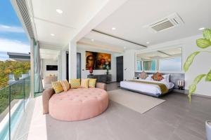 Posezení v ubytování Villa Moonstar - Luxury with Breathtaking Sea Views + 53 fotografií