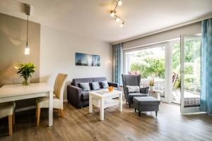 Posezení v ubytování Haus Nordseeblick Wohnung 3
