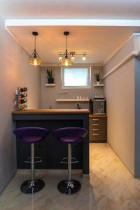 Kuchyň nebo kuchyňský kout v ubytování Level 2 Spa Apartman + 18 fotografií