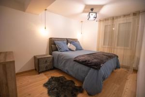 Posteľ alebo postele v izbe v ubytovaní Sinalospa - Cosalà appartemement Sauna Jacuzzi Grande terrasse à 5 minutes de Nancy Place Stanislas + 16 fotografií