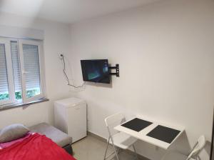 TV a/nebo společenská místnost v ubytování Studio apartman Tombo