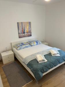 Postel nebo postele na pokoji v ubytování Petra