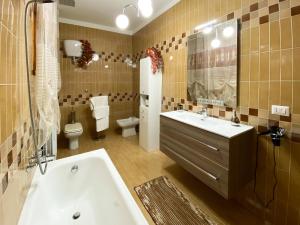 Koupelna v ubytování La Villa di Tony