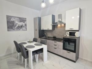 Kuchyň nebo kuchyňský kout v ubytování Apartman Ivan