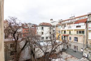 a view of a city with buildings at Viral 2 BR Photo Studio Loft in Sofia