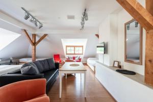 Posezení v ubytování Apartmán Muzeum obchodu