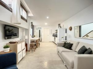TV a/nebo společenská místnost v ubytování CASA COCO Semisotano con encanto