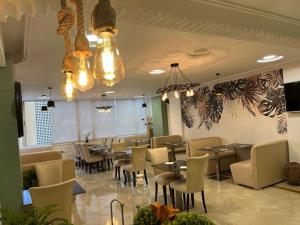 Część wypoczynkowa w obiekcie Hôtel Belle Vue et Spa