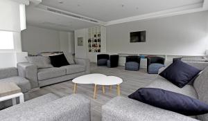 A seating area at BG Pamplona