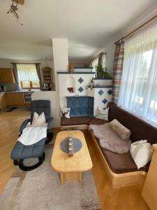 Χώρος καθιστικού στο Appartement Silvia
