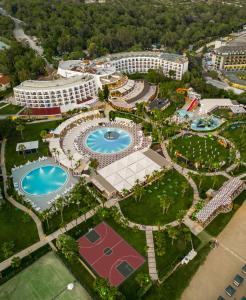 an overhead view of a resort with two pools at Kaya Side in Side