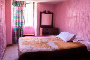 Postel nebo postele na pokoji v ubytování Hostal Carlos Luis