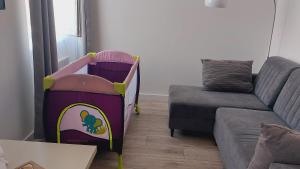 Гостиная зона в Jaukus butas-studio Mažvydo al